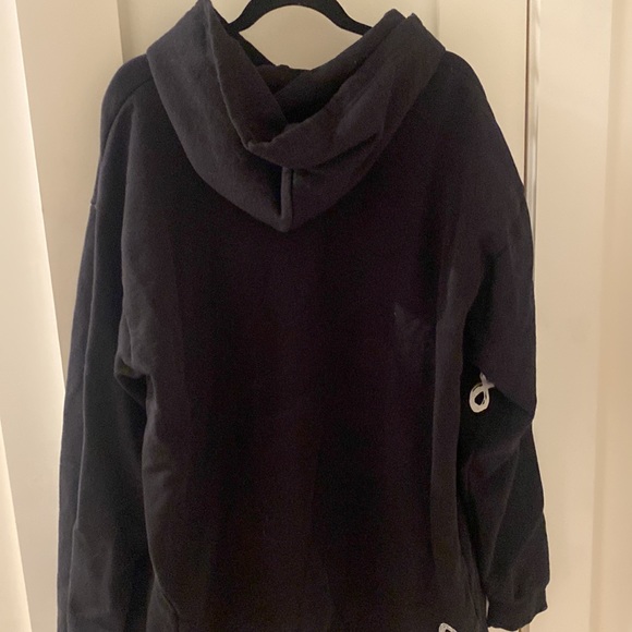 Oversized Black Design Hoodie - Picture 2 of 2